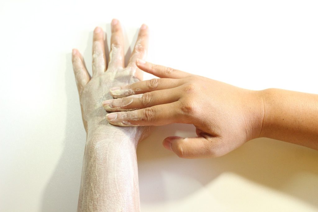 body scrub, scrub, hand scrub